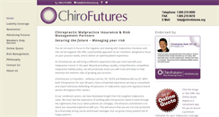 Desktop Screenshot of chirofutures.org